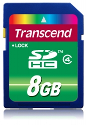 Transcend 8GB SDHC (Class 4) - TS8GSDHC4