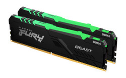 Kingston 16GB 2666MHz DDR4 CL16 DIMM (Kit of 2) FURY Beast RGB - KF426C16BBAK2/16