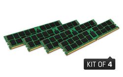 Kingston 128GB 2400MHz DDR4 ECC CL17 LRDIMM (Kit of 4) 4Rx4 Intel - KVR24L17Q4K4/128I