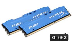 Kingston HyperX 16GB 1333MHz DDR3 CL9 DIMM (Kit of 2) FURY Blue Series - HX313C9FK2/16