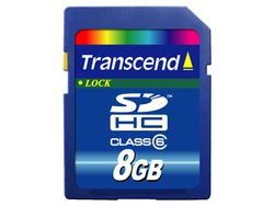 Transcend 8GB SDHC (Class 6) - TS8GSDHC6