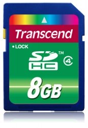 Transcend 8GB SDHC (Class 4) - TS8GSDHC4