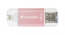 Transcend 128GB Lightning/USB 3.1 JetDrive Go 300 Rose Gold - TS128GJDG300R