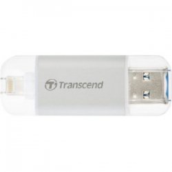 Transcend 128GB Lightning/USB 3.1 JetDrive Go 300 Silver - TS128GJDG300S