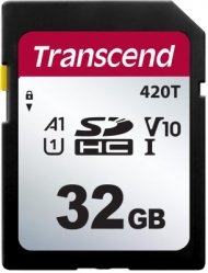 Transcend 32GB Industrial SDHC Card  A1 U1, 3D TLC - TS32GSDC420T