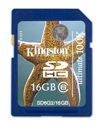 Kingston 16GB SDHC Gen 2 (Class 6) - SD6G2/16GB