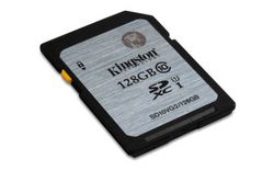 Kingston 128GB SDXC Class10 UHS-I (45MB/s Read) - SD10VG2/128GB