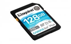 Kingston 128GB SDXC Canvas Go Plus 170R C10 UHS-I U3 V30 - SDG3/128GB