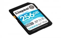 Kingston 256GB SDXC Canvas Go Plus 170R C10 UHS-I U3 V30 - SDG3/256GB
