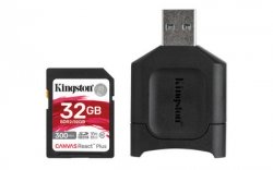 Kingston 32GB SDHC React Plus SDR2 + MLP SD Reader - MLPR2/32GB