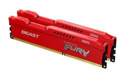 Kingston 8GB 1866MHz DDR3 CL10 DIMM (Kit of 2) FURY Beast Red - KF318C10BRK2/8