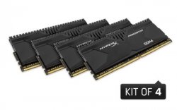 Kingston HyperX 32GB 2666MHz DDR4 Non-ECC CL13 DIMM (Kit of 4) XMP Predator Series - HX426C13PBK4/32