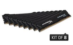 Kingston HyperX 64GB 2800MHz DDR4 CL14 DIMM (Kit of 8) XMP Savage Black - HX428C14SB2K8/64