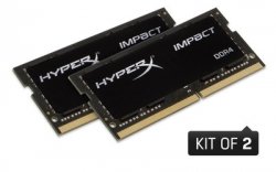 Kingston HyperX 16GB 2400MHz DDR4 CL14 SODIMM (Kit of 2) Impact - HX424S14IBK2/16