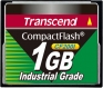 Transcend 1GB Industrial CF Card (200X)  - TS1GCF200I