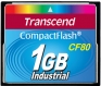 Transcend 1GB Industrial CF Card (80X) with PIO mode - TS1GCF80-P