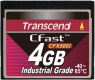 Transcend 4GB Industrial CFast Card (500X), SLC - TS4GCFX500I