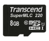 Transcend 8GB microSDHC220I Industrial with SuperMLC&U1 Speed - TS8GUSD220I